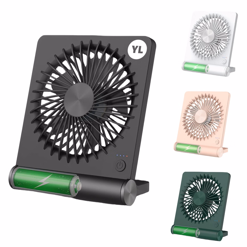Compact Adjustable Fan - 2000mAh Rechargeable Battery
