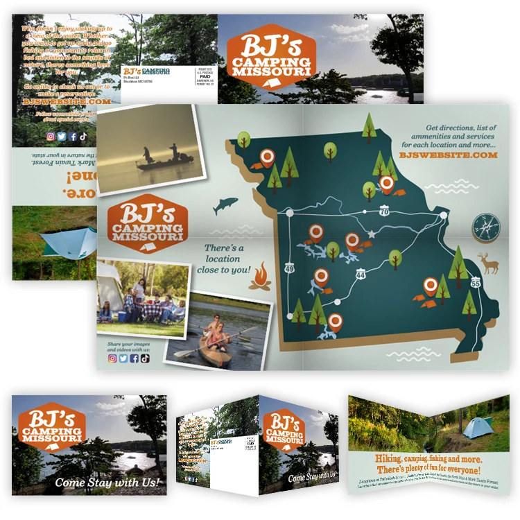 Quad-Fold Flyer Brochure - 11x17 - Gloss Text _ Folded to 8.5 x 5.5 1