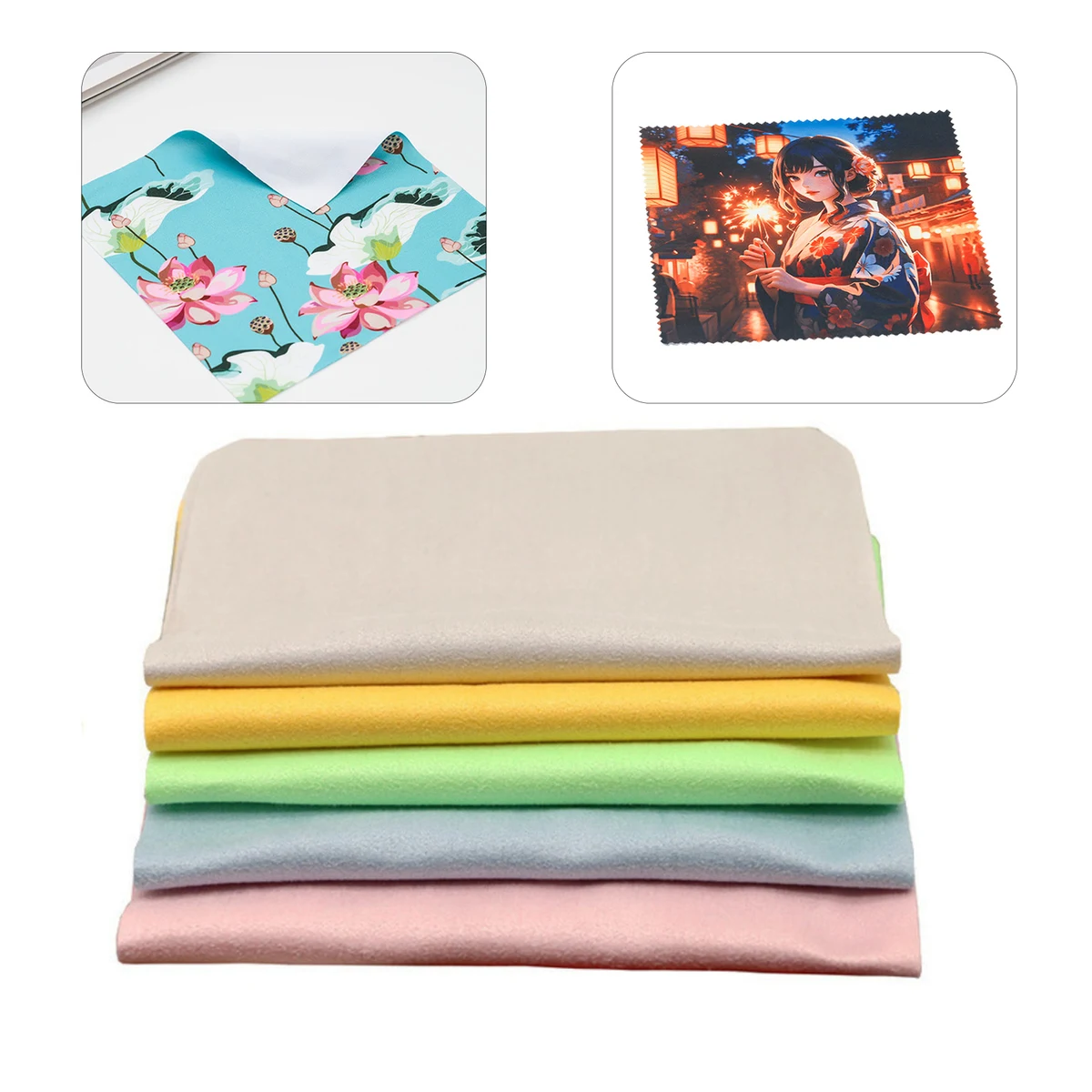 Custom Microfiber Cleaning Cloth for Glasses 1