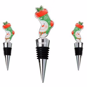 Snowman Sock Shaped Wine Cork Bottle Stopper