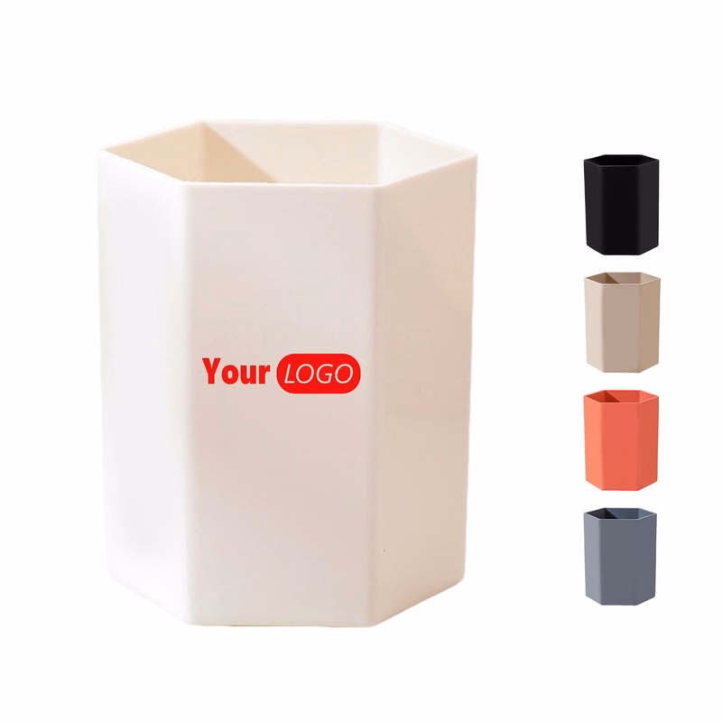 Plastic Hexagon Pen Holder