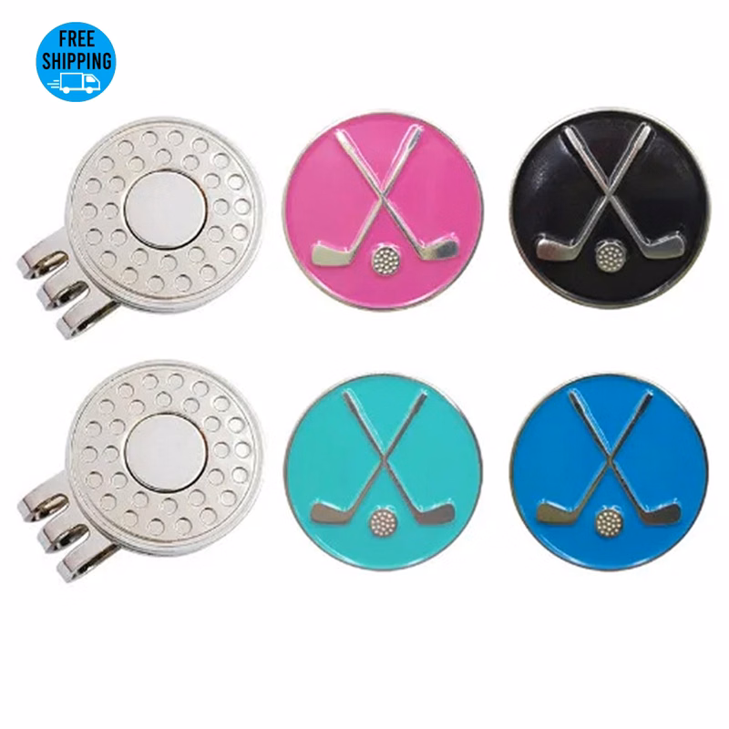 Golf Ball Markers with Hat Clips