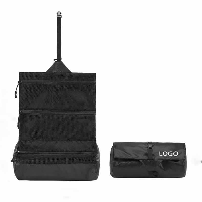 Buckle Closure Polyester Toiletry Bag