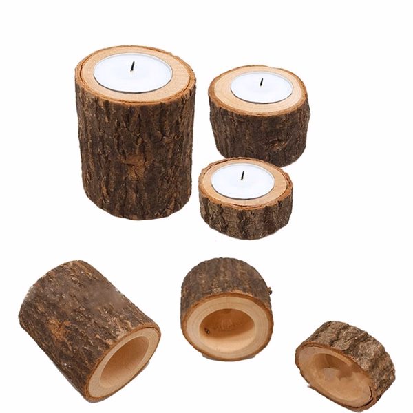 Wooden Candy and Plants Holder