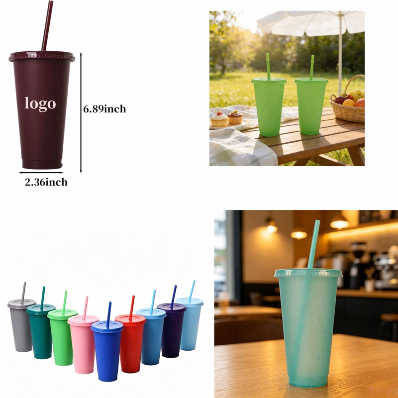 24Oz Plastic Travel Drink Cup