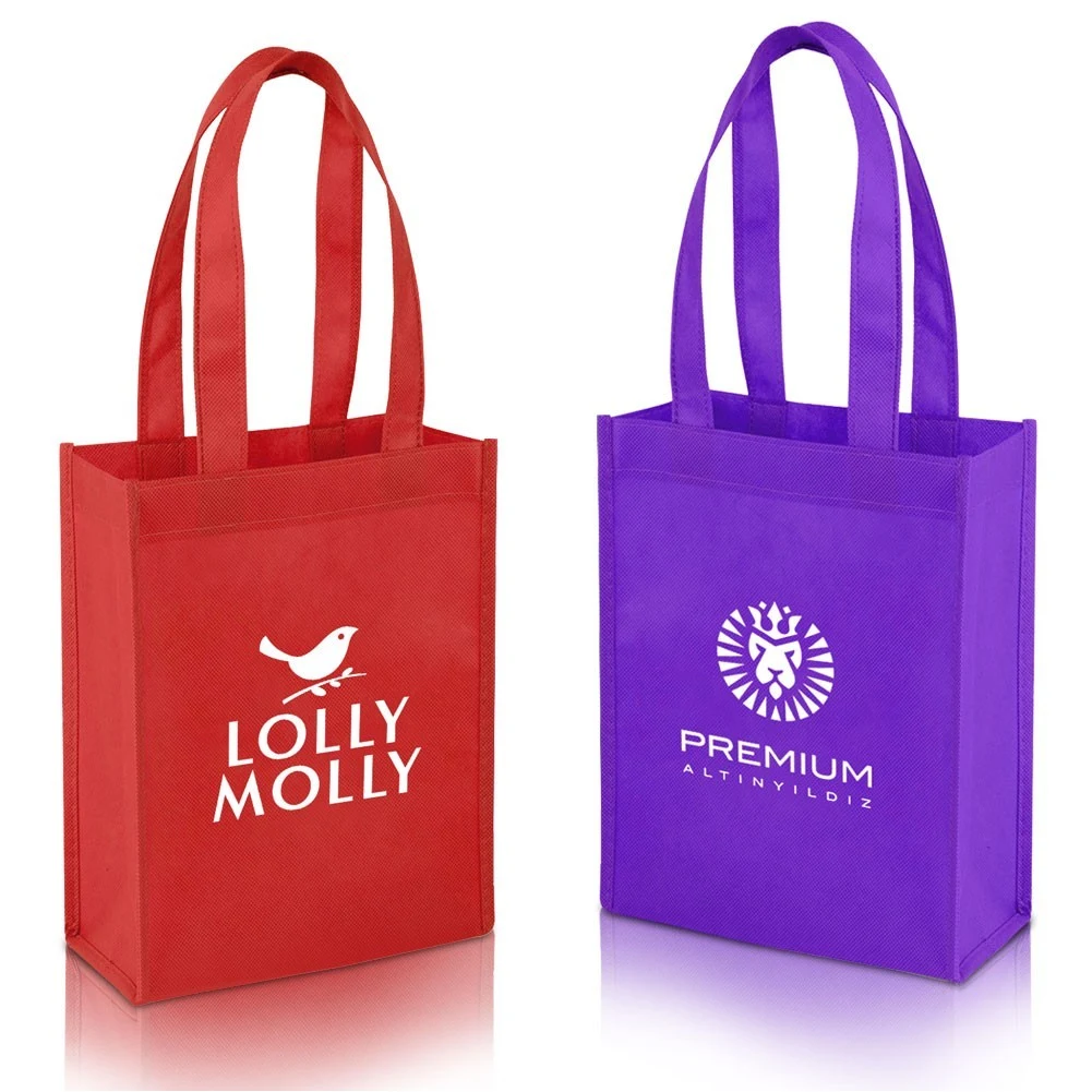 Non Woven Mini Gift Tote Bag ( 8" X 4" X 10" ) 1