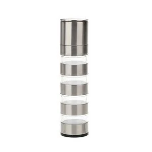 4 In 1 Pepper Grinder With Spice Cans Set For Convenient Seasoning 1