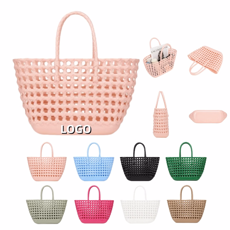 PVC Imitation Woven Handbag