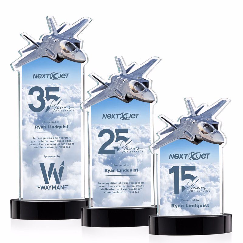Top Gun VividPrint™ Award on Alberton Base - Black