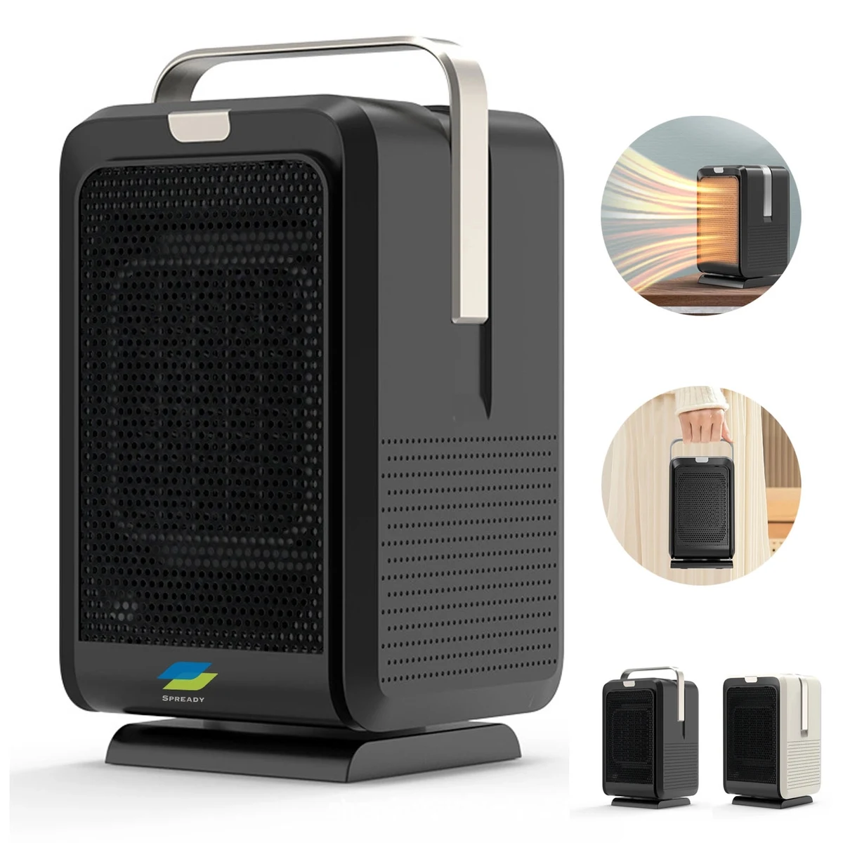 Ceramic Space Heater With Overheat Protection And Remote 1