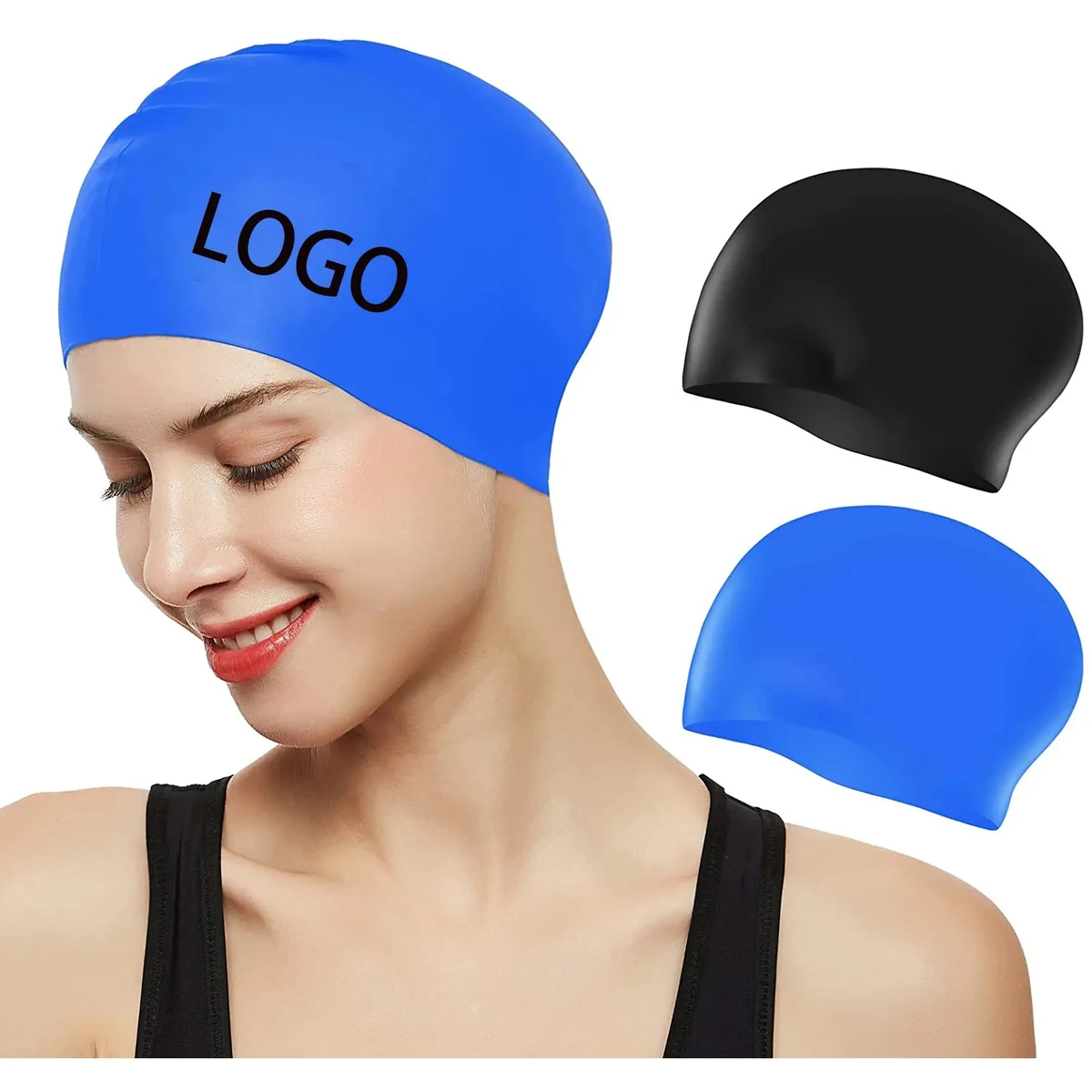Latex Silicone Swim Cap 1
