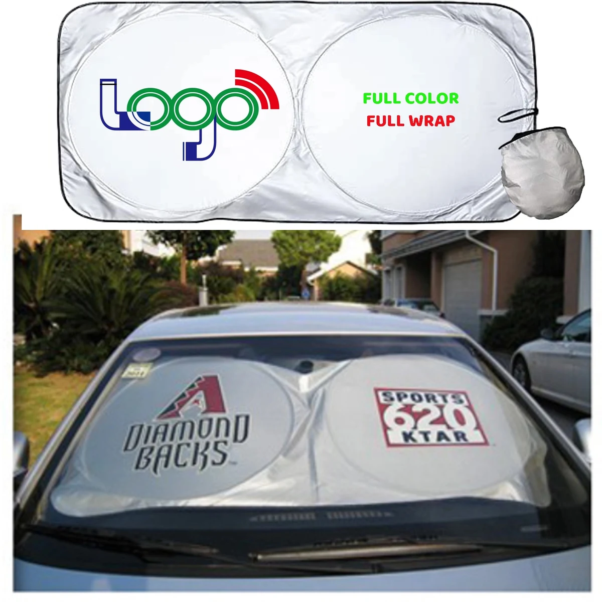 Car Windshield Sun Shade Full Color 1