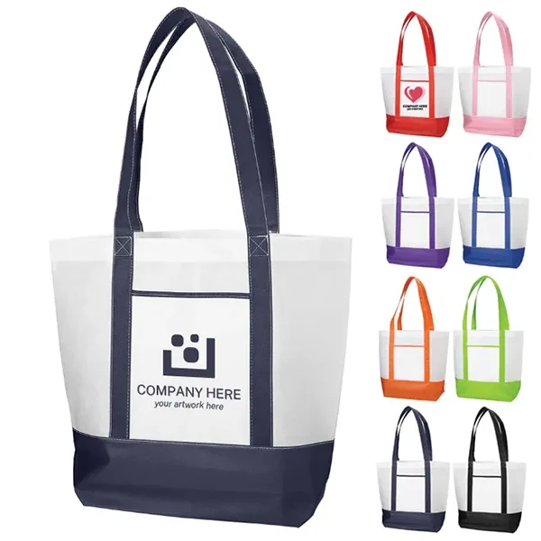 Harbor Non Woven Boat Tote Bag -15" H x 18" W x 6" D 1