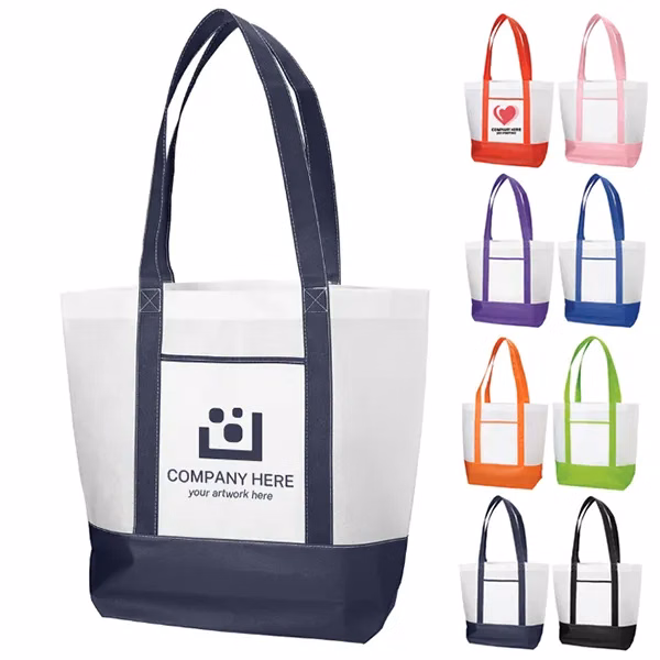 Harbor Non Woven Boat Tote Bag -15" H x 18" W x 6" D