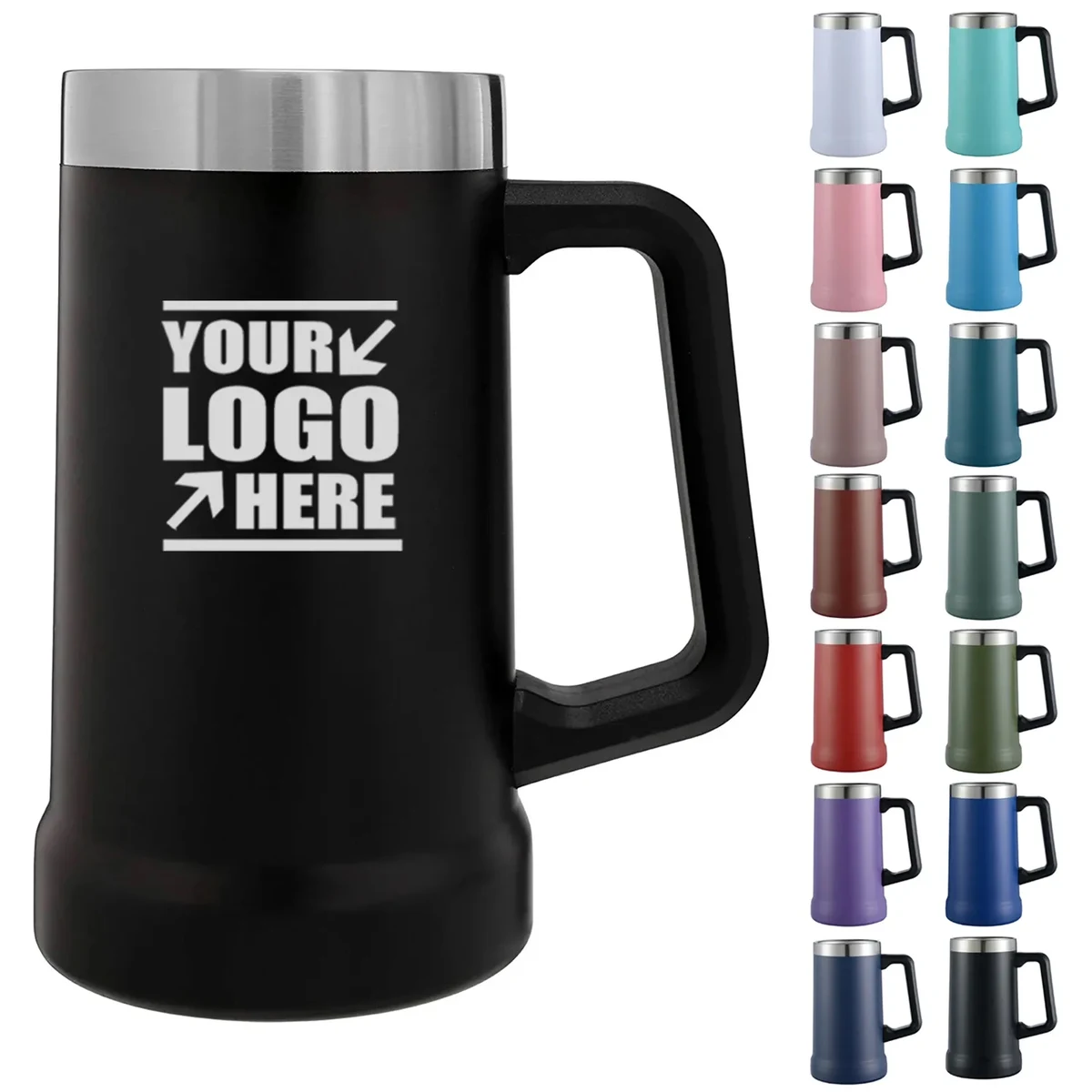24Oz Classic Beer Stein with Big Grip Handle 1