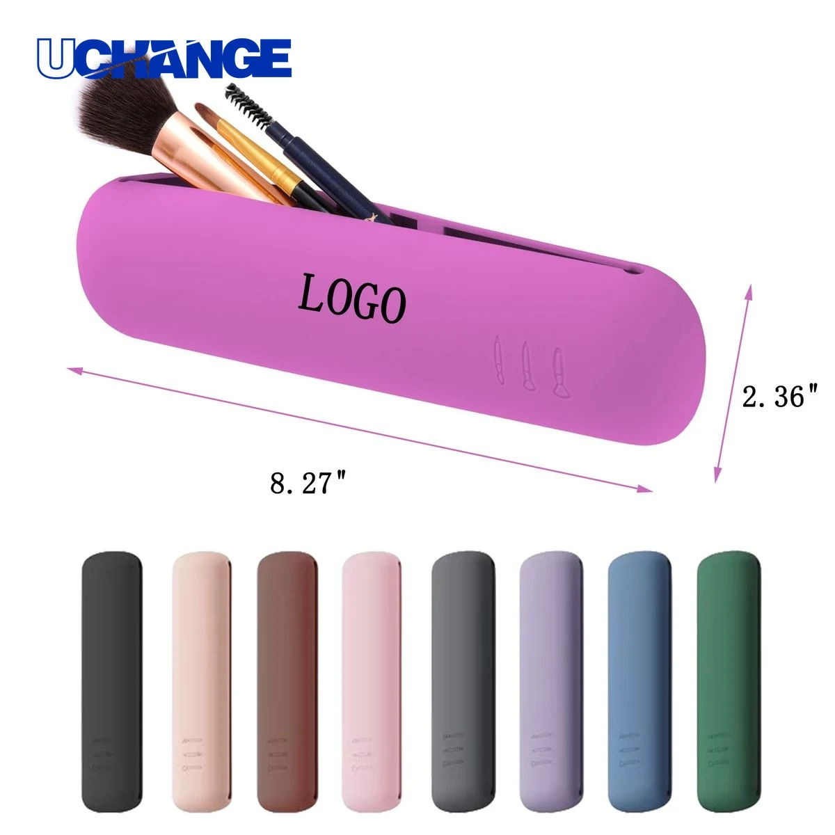 Travel Magnetic Closure Silicone Cosmetic Brush Organizer 1