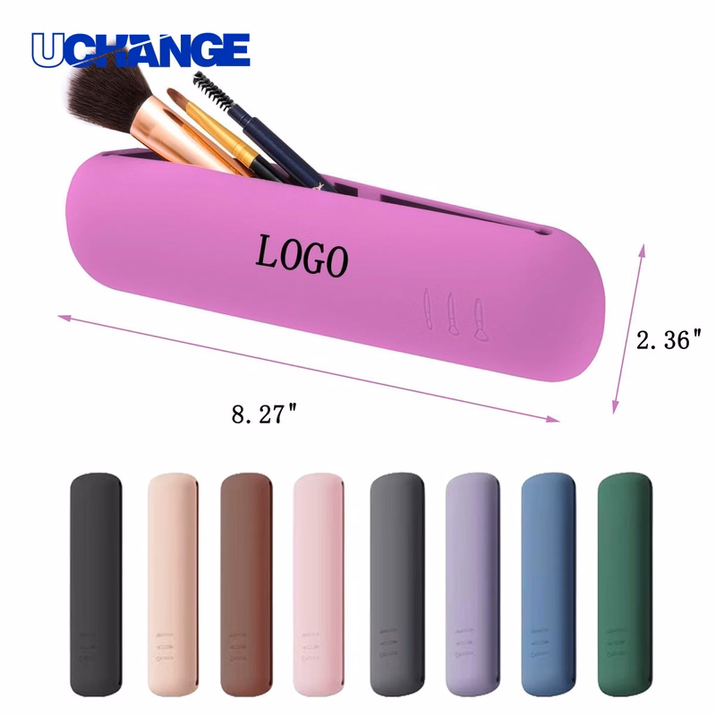Travel Magnetic Closure Silicone Cosmetic Brush Organizer