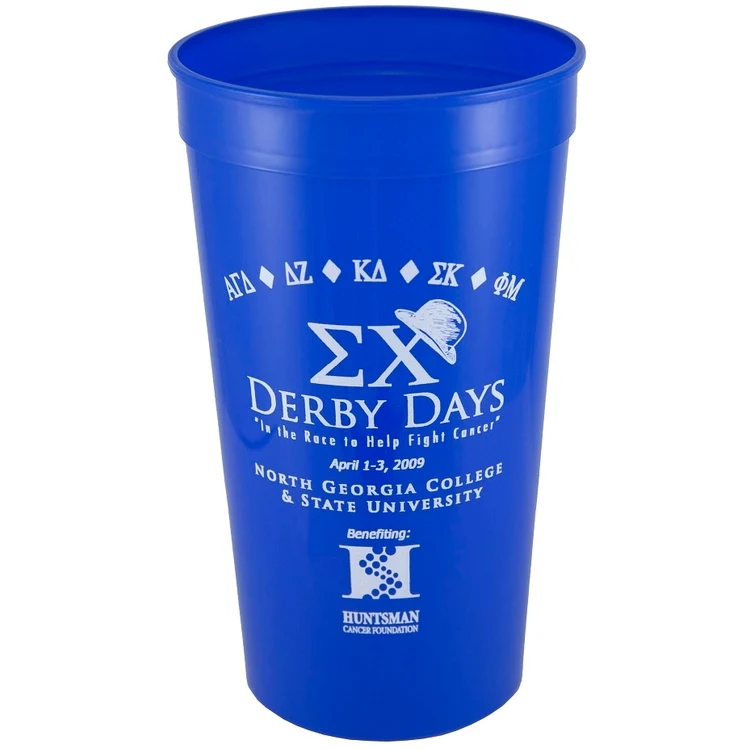 22 oz. Smooth Wall Plastic Stadium Cup 1