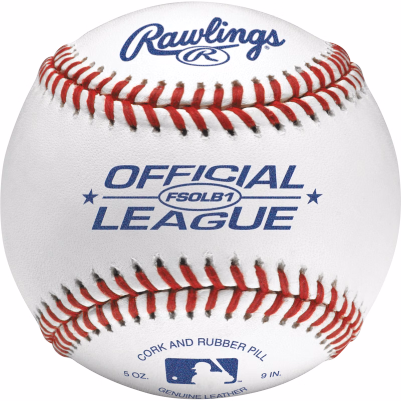 Rawlings FSOLB1 Flat Seam Composite Cork/Rubber Center Baseballs