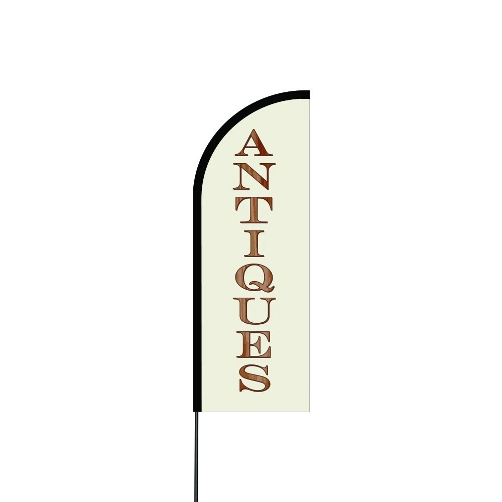 Antiques Flag Kit 11' Feet Feather Flag Sign Outdoor Banner feather banner 1