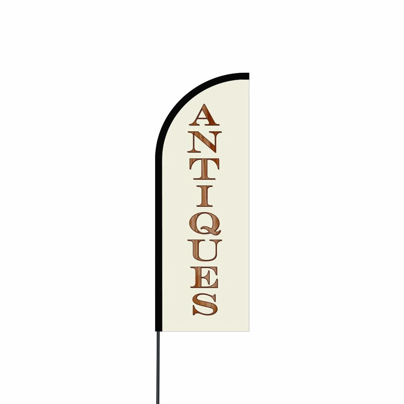 Antiques Flag Kit 11' Feet Feather Flag Sign Outdoor Banner feather banner