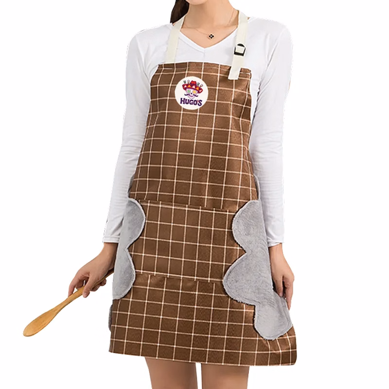 Striped Plaid Hand Wiping Apron