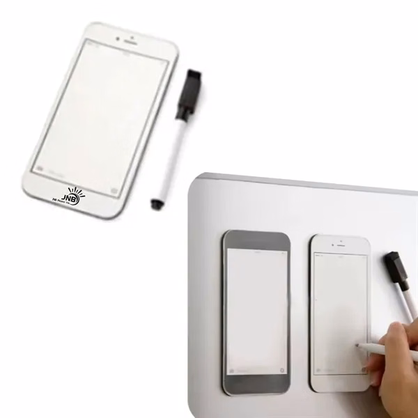 Phone-Shaped Memo Magnet with Dry Erase Surface