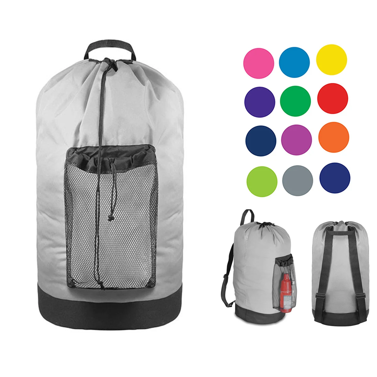 Laundry Backpack W/Mesh Pocket 1
