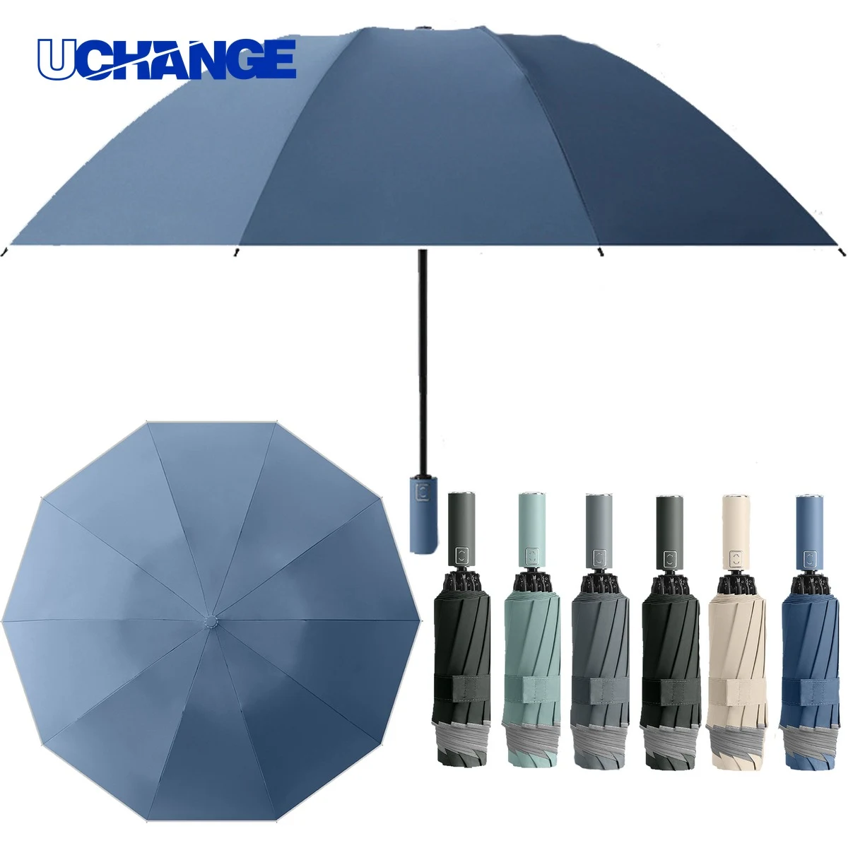 Large Windproof Travel Folding Umbrella 1