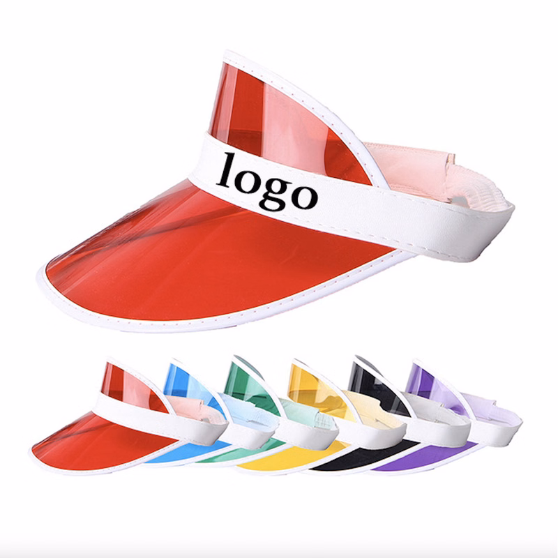 Clear Sun Visors Hat with Logo