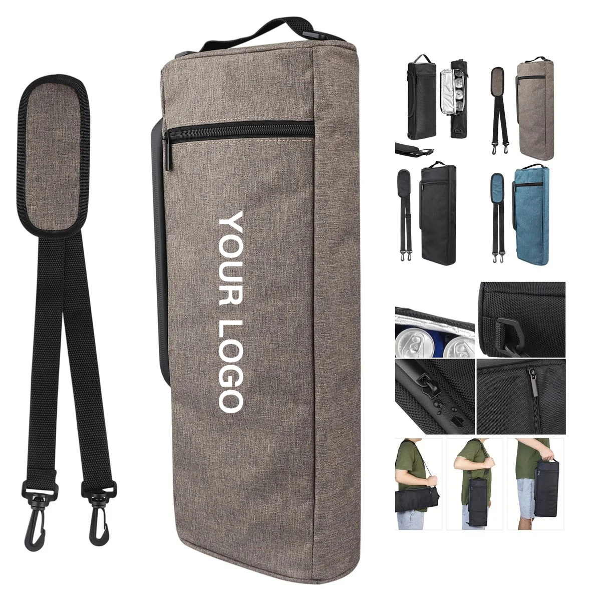 Waterproof Oxford Golf Cooler Bag with Full-Color Branding 1