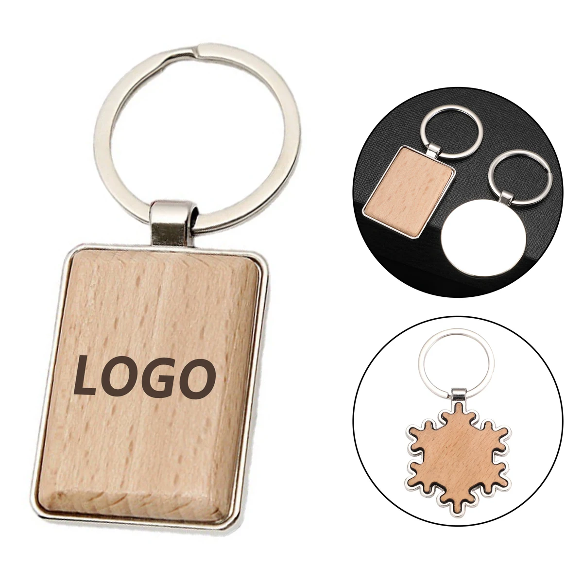 Wooden Keychain Pendant 1