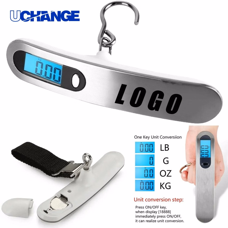 Portable Stainless Steel Digital Hanging Luggage Scale for Travel