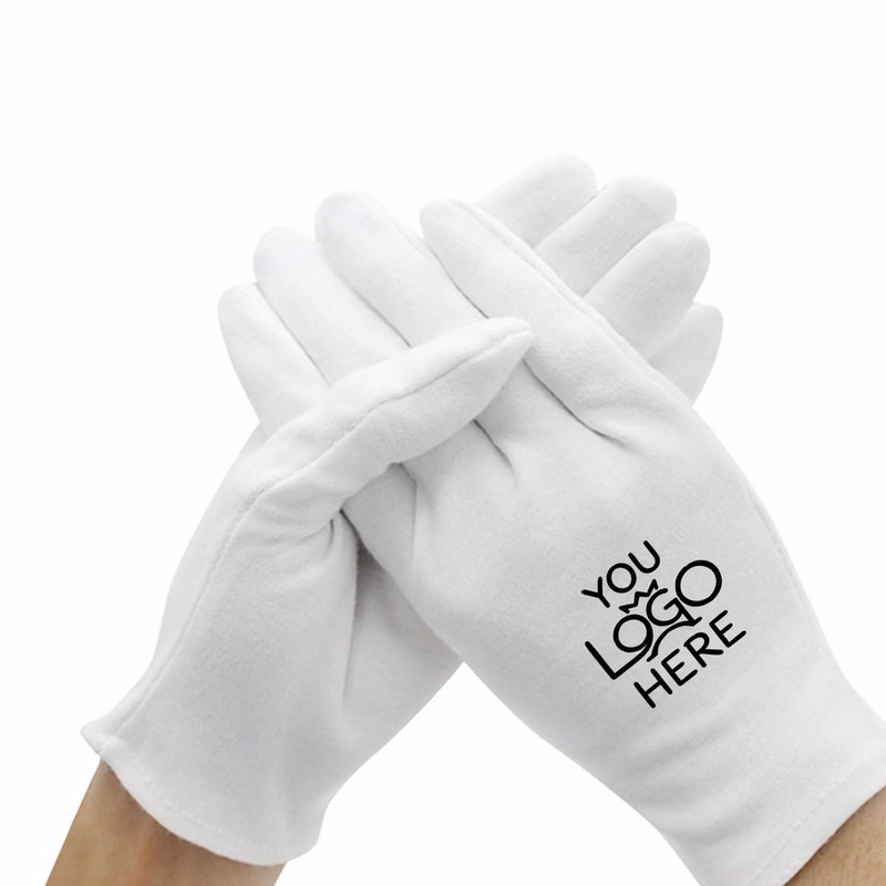 Thickened Double-Sided Cotton White Gloves