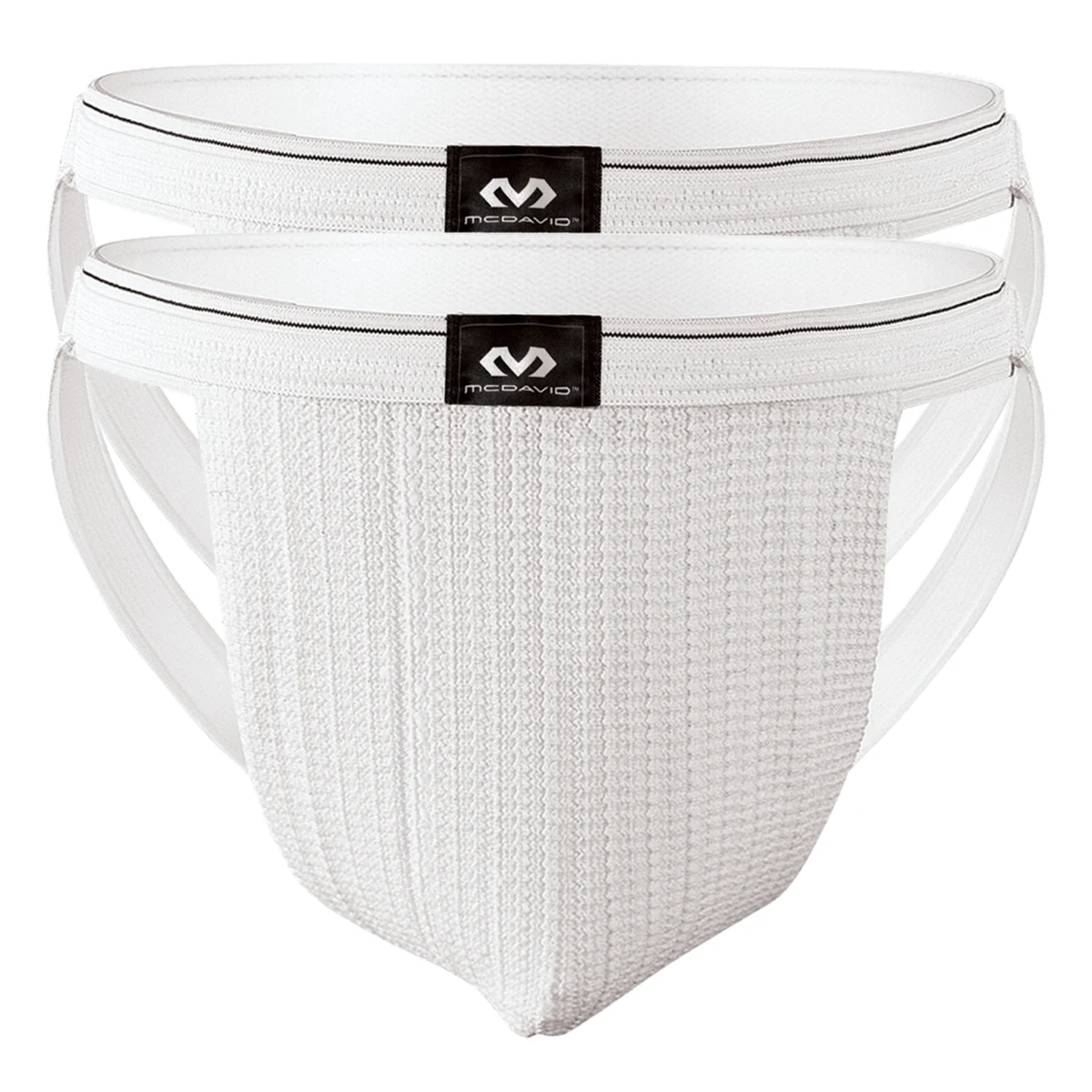 Athletic Supporter Swim-Run 2-Pk Wht 1
