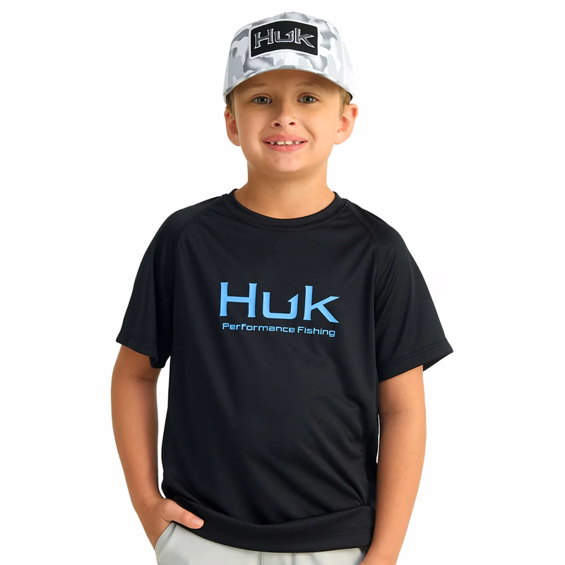 Huk® Youth Short Sleeve Sun Protection Shirt with Custom Logo