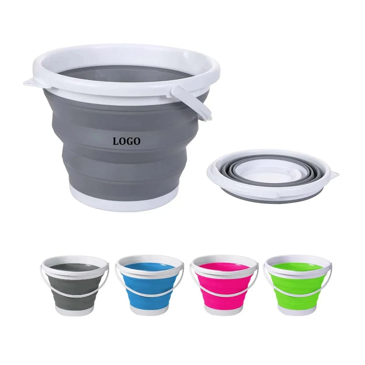 Rubber Collapsible Fishing Bucket 1