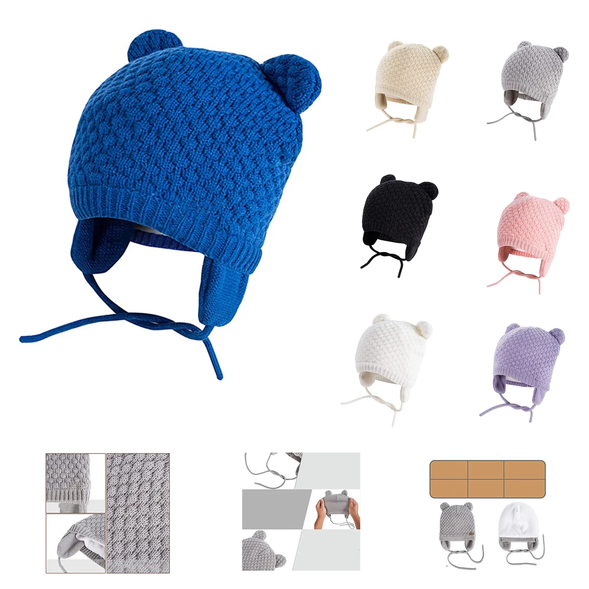 Baby Knitted Beanie 1