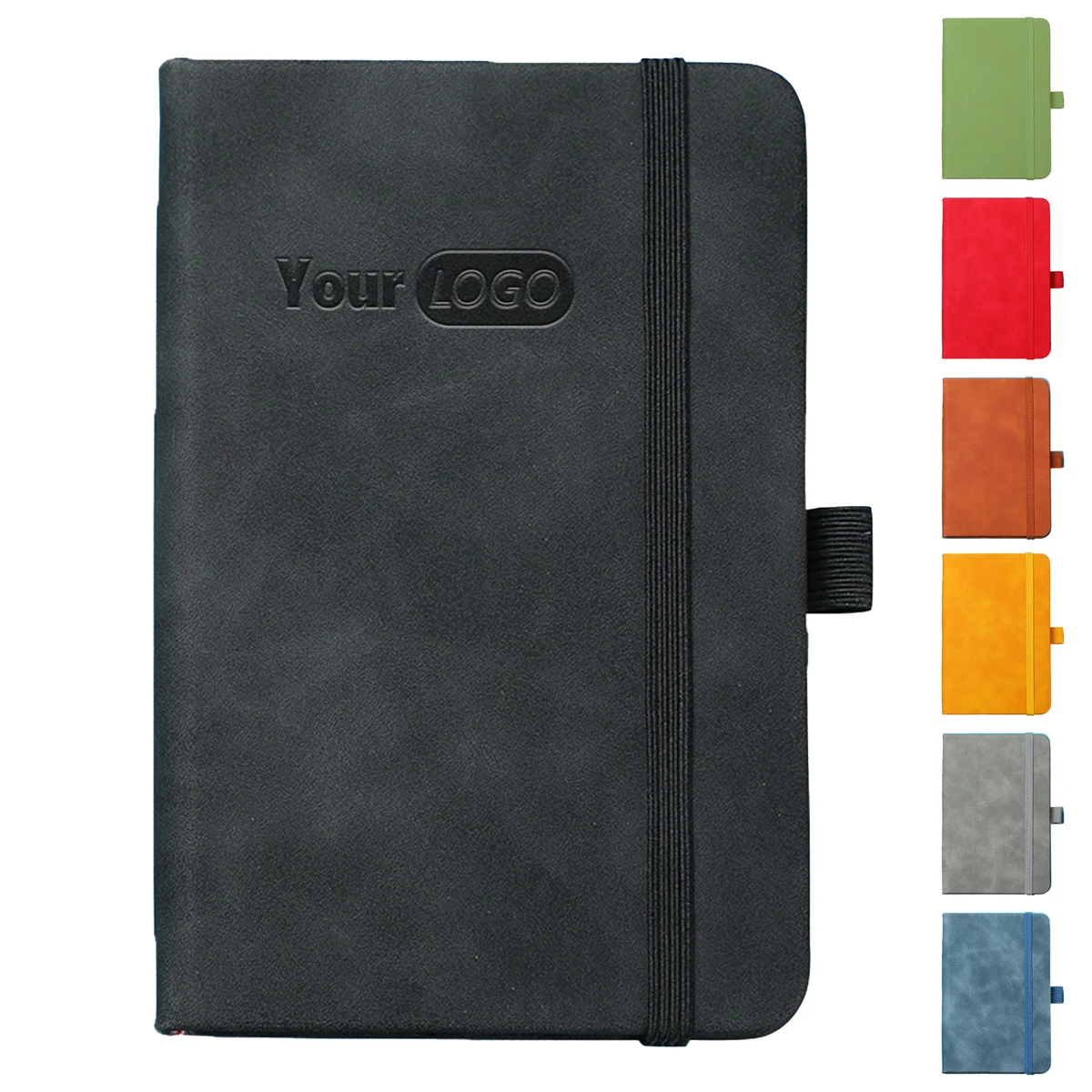 PU Leather Hardcover Notebook With Elastic Band 1
