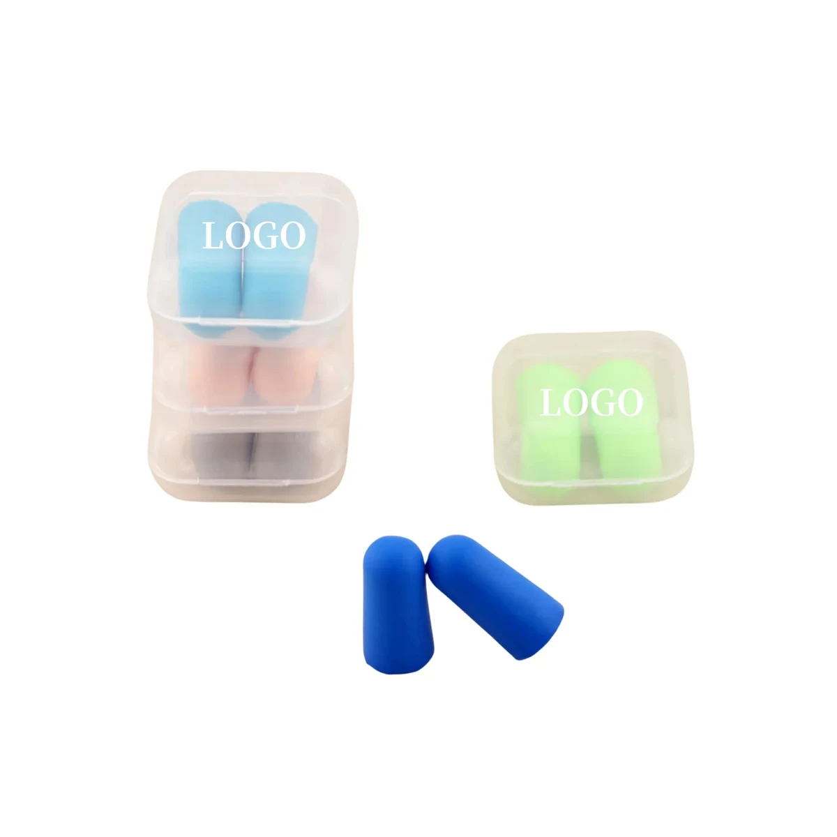 Custom Soft Foam Hearing Protection Earplugs with Case 1