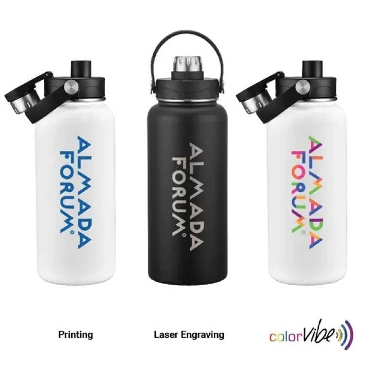 34 oz SipTek Vacuum Water Bottle, custom water bottle with logo imprint 1