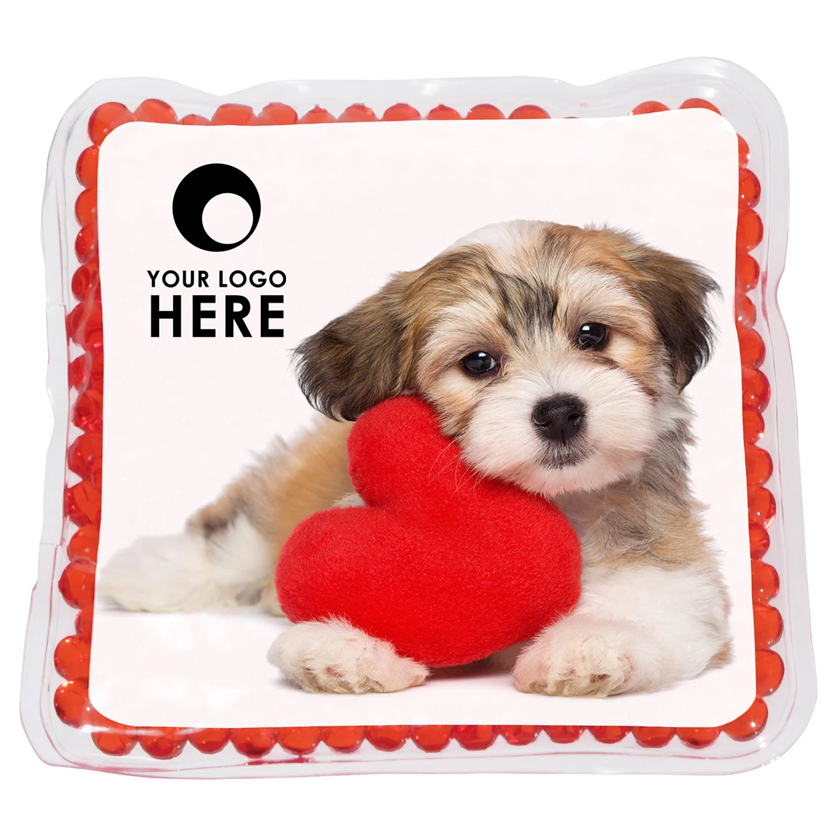 Puppy Love Square Aqua Pearls™ Hot/Cold Pack 1