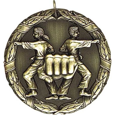 Karate XR200 Series Medal, 2" 1