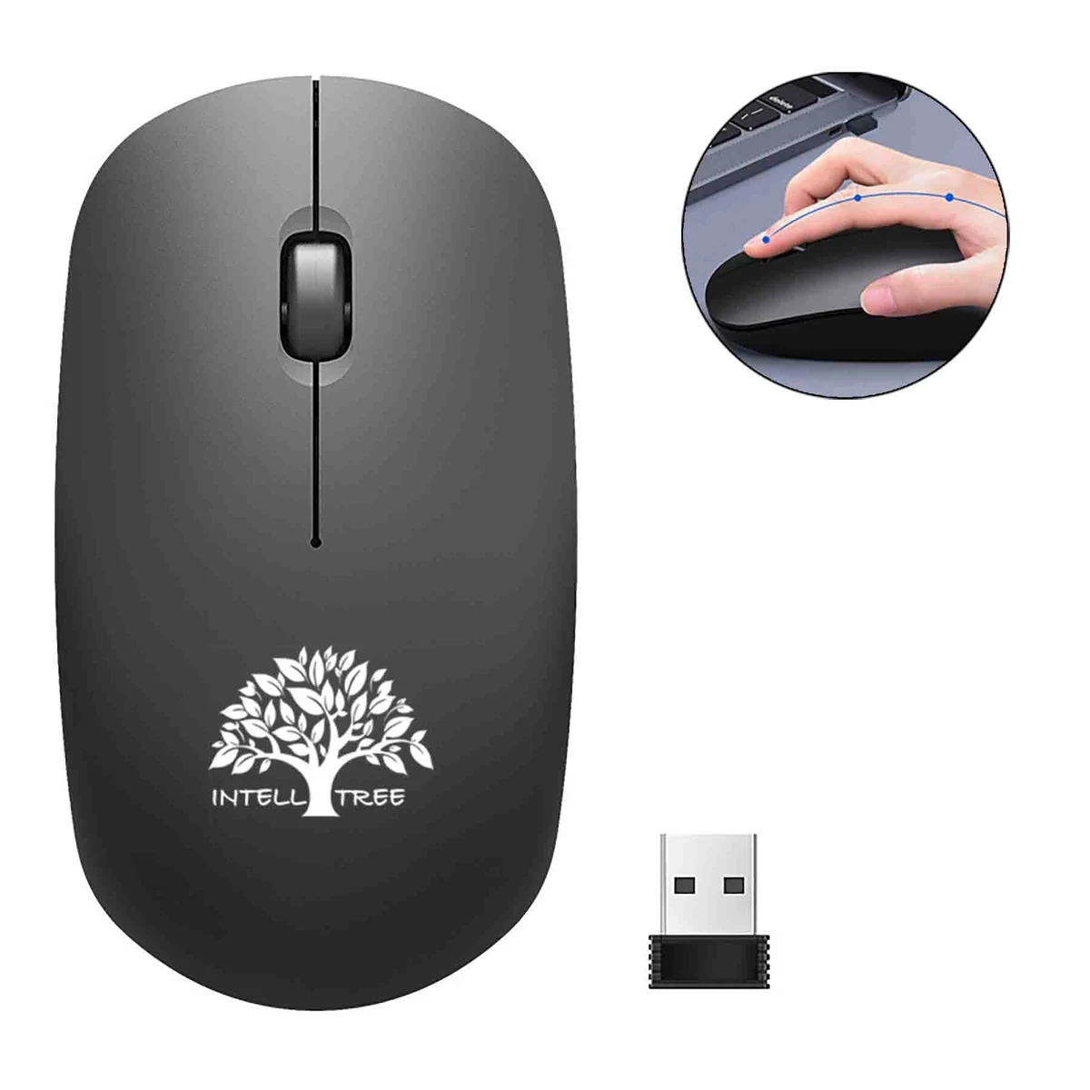 Portable Computer Wireless Mouse With Usb Receiver 1