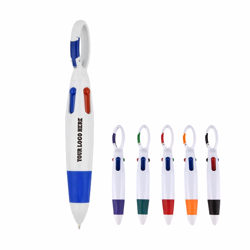 4-in-1 Ballpoint Pen with Buckle MOQ50