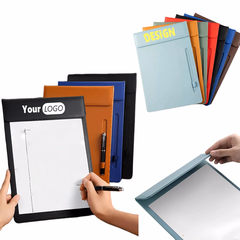 Custom Leather Conference Pad With Logo A4 Portfolio