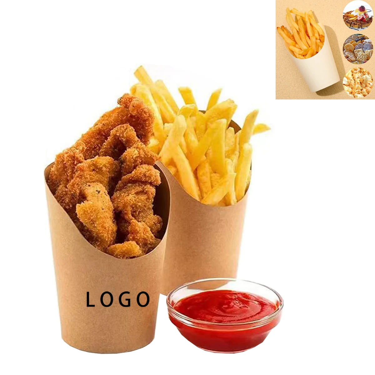 Disposable French Fry Cups Charcuterie 1