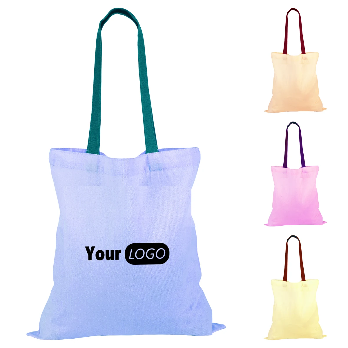 Canvas Student Eco-Friendly Tote Bag, custom tote bag with logo imprint 1