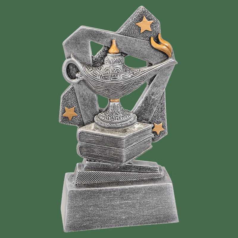 5-1/2" Tall Lamp of Knowledge Triumph Resin Award