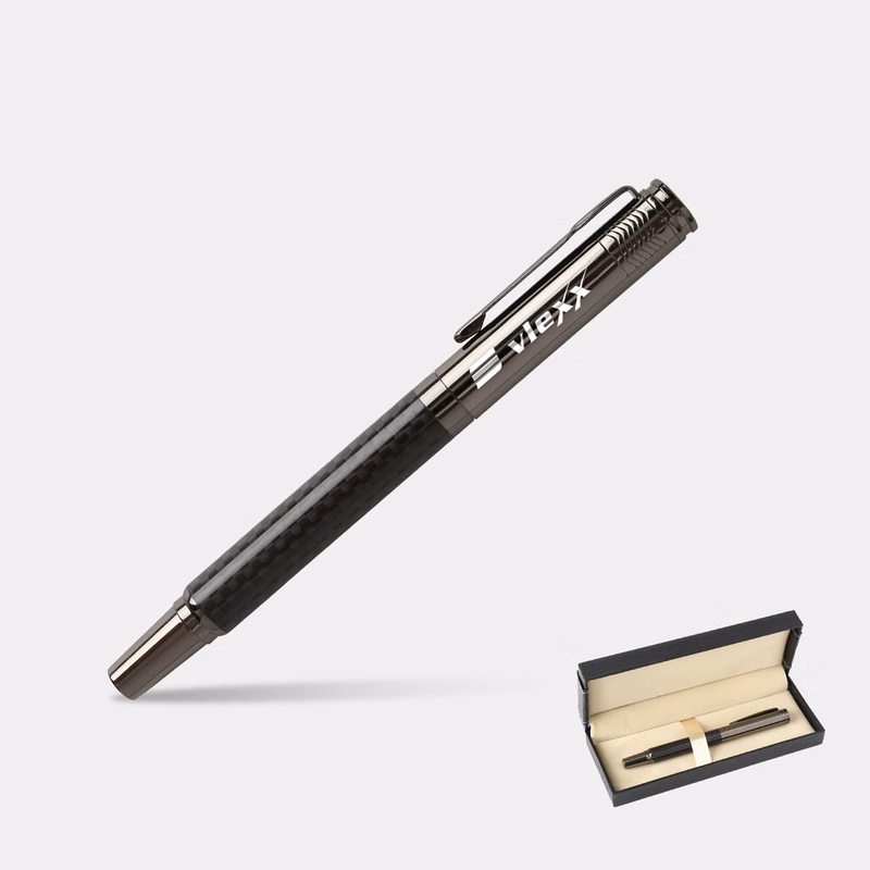TiTUS® Metal Carbon Fiber Rollerball Pen Gift Box